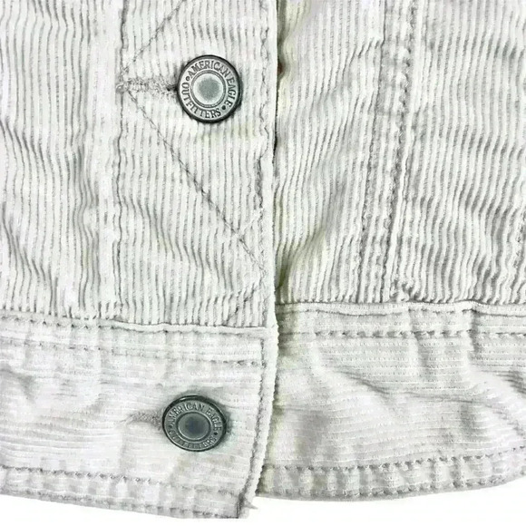 American Eagle  Corduroy Jacket Size M (fits S) Sherpa Collar Cuffs Southwestern - Picture 6 of 16